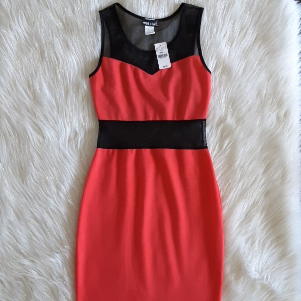 Wet Seal Mesh Cocktail Dress
